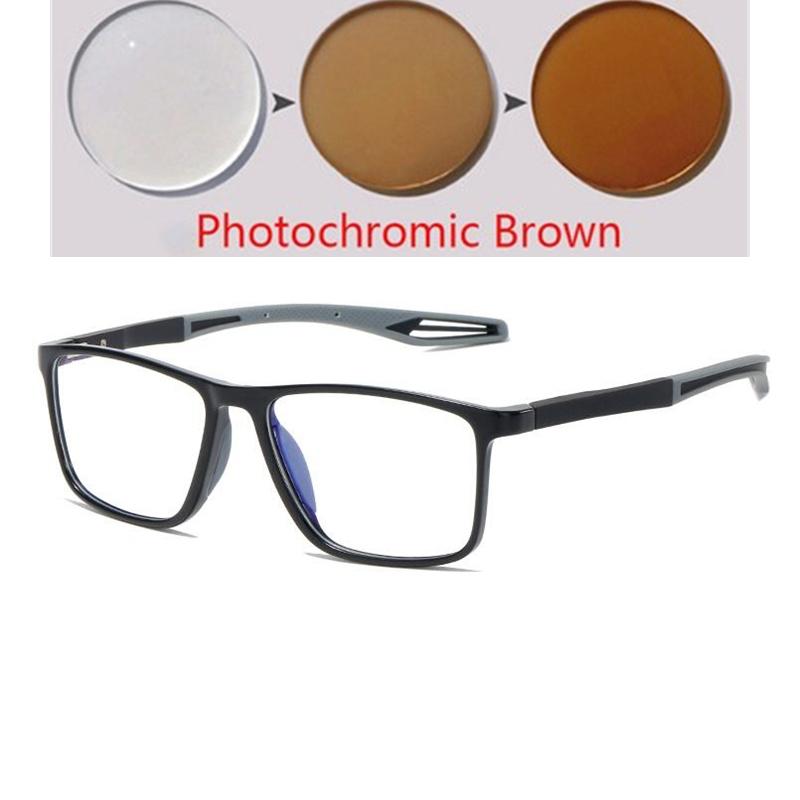 Sport Women Men Student Square Prescription Glasses For The Nearsighted Fashion Silicone Optical Spectacles 0 -1.0 -1.5 To -6.0