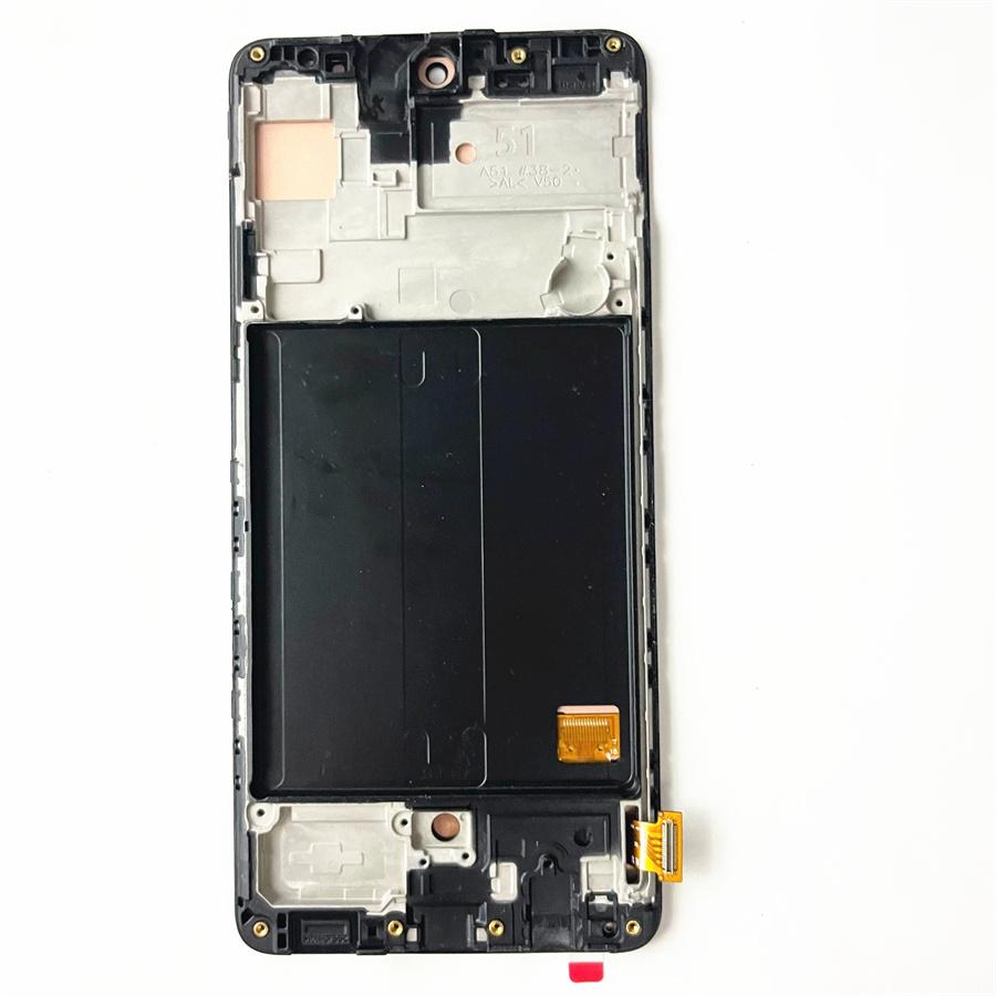 LCD Touchscreen Digitizer Display mit Rahmen für Für Samsung Galaxy A51 A515