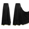 Women Ballroom Flamenco Dance Skirts Lyrical Ballroom Flowy Maxi Skirts for Ballet Classical Ethnic Dance Performance Costumes