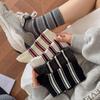 5 Pairs of Children's Striped Seamless Women's Mid-length Pure Color Loose Round-bottom Maternity Socks Suitable for All Seasons