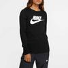 Nike T Shirts Women's Black Crew Neck Moderate Straight Fit BV6172-010