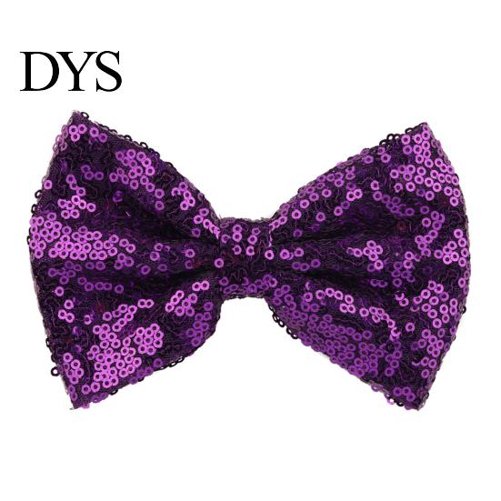 Comfortable Hair Clip Hairpin Safety Rounded Corner with Burr-Free Metal Spring Bow Shape Shiny Sequin Decoration Children Sparkling Accessory