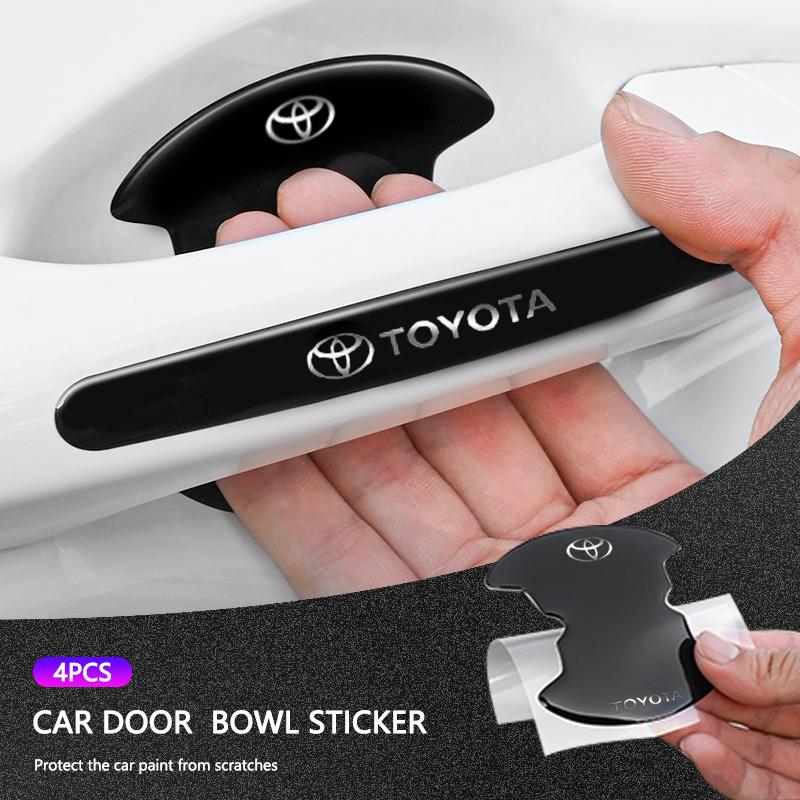 For Toyota Corolla Camry Rav4 Yaris hilux Prius Auris Car Handle Scratch Resistant Protective Film Door Stickers Car Accessories