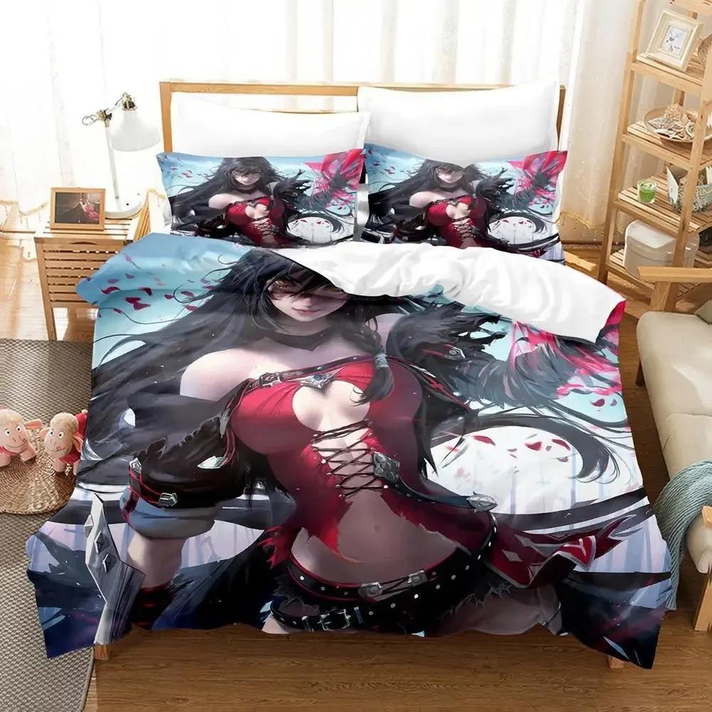 Comfortable Anime Print Duvet Cover Set With Duvet Cover And Pillowcases Single Twin Full Queen King Sizes For Adults And Kids
