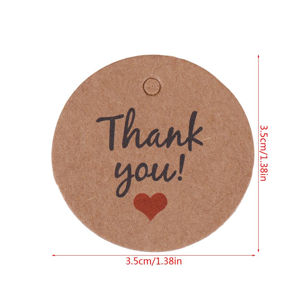 100 Stück braune handgefertigte Hängeetiketten für Hochzeitsgeschenk, Geschenk, Dessert, Kleidung, Schmuck, Preisschild