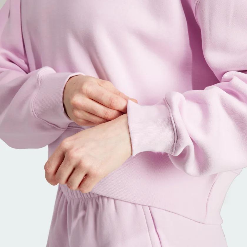 Adidas Originals Adicolor Essentials Crew Sweatshirt With Trefoil Logo Women Sweatshirt Pink IJ9771