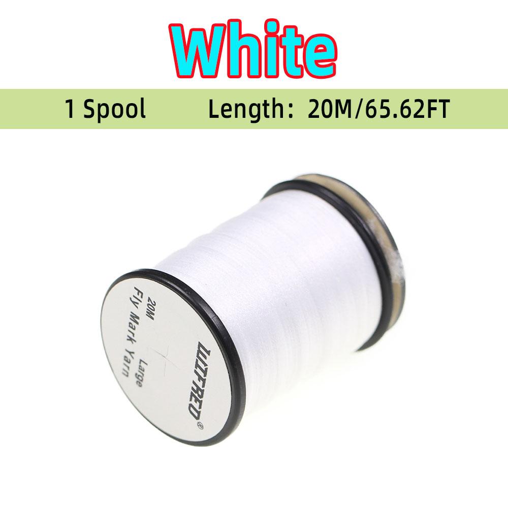 1Spool/6Spools Polypropylene Fly Mark Yarn 6 Colors Available Dubbing Fine Dry Wet Fly Fibers Spinner Wings Fly Tying Parachutes Materials