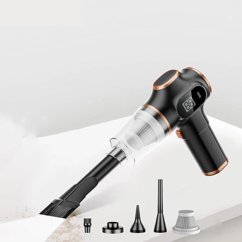 

980000Pa 5 в 1 беспроводной пылесос новый оригинальный автомобильный портативный робот пылесос ручной для автомобиля бытовая техника чёрный