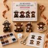 3D Perlen Highland Rind Bausatz für Erwachsene, Kleine 3D Perltiere, DIY Perlen-Set, Highland Rind Perlenstickerei Kits, 4 Niedliche Designs Rind Thema Perlenarbeiten