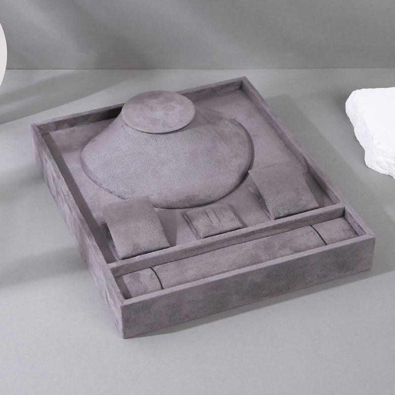 Комбинированный стенд для ювелирных изделий бархатный лоток для украшений магазин ювелирных изделий кольцо браслет ожерелье серьги многоцелевой стенд