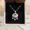 2023 Silver-Plated Lucky Bell Pendant Necklace: Women's New Year Charm