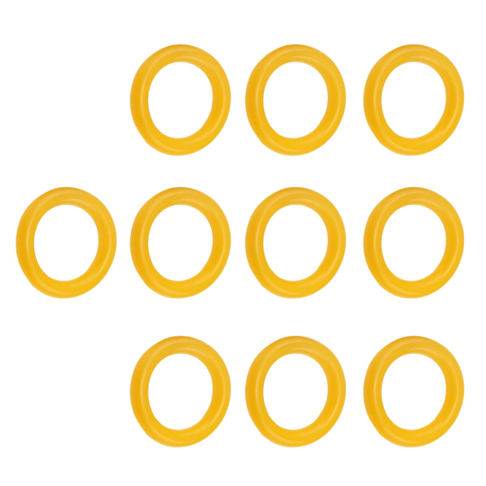 

10 шт. резиновые кольца для намотки шпульки фрикционные кольца для шин резиновые шины для намотки шпульки сменные аксессуары жёлтый