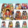 Elegante Anime One Piece Monkey D. Mochila Luffy com Alças de Ombro Ajustáveis