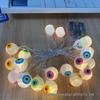 Halloween LED String Lights - Pumpkin, Spider, Ghost, Horror Decor, Marigold Colored Small Lights