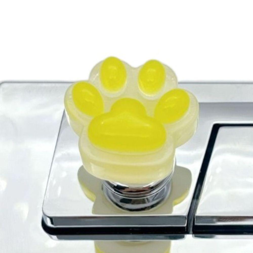 Cat Paw Luminous Toilet Press Cute Water Press Flush Button Auxiliary Device Toilet Button  Women