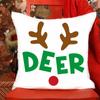 I Love Santa Claus Printed Pillowcase Christmas Sofa Cushion Cover Bed Pillowcase Room Cute Pillowcase Gift