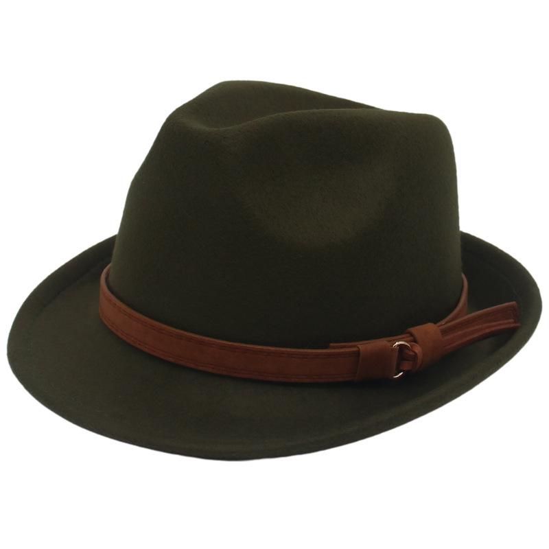 Fisherman Bucket School Old Vintage British Cap Jazz Woolen Imitation Men For Hat Fedora Color Plain Solid Ricygvm Caps Unisex Elegant Church