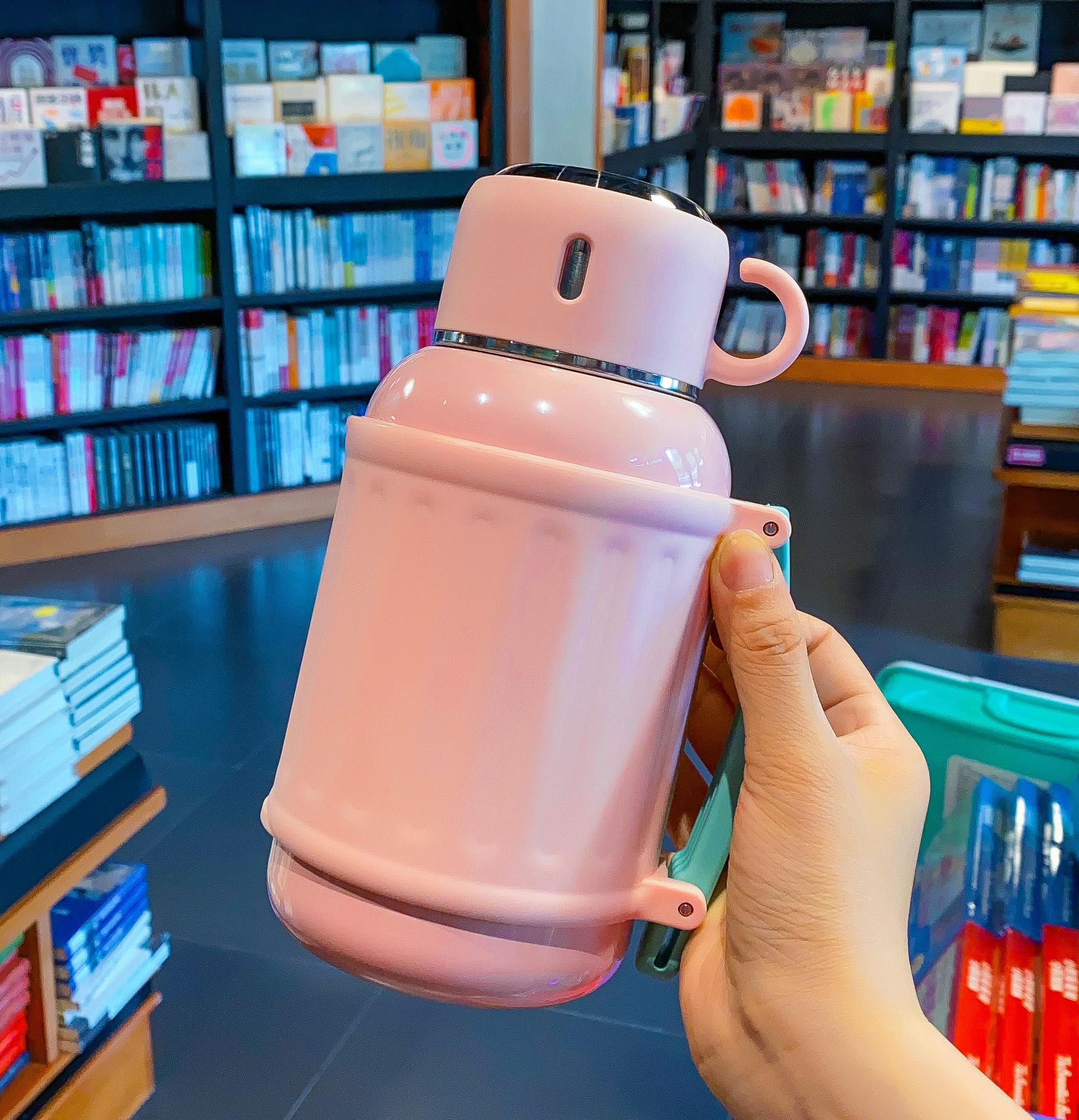 800ml  Large Capacity Pot Big Belly Insulated Bottle Outdoor Portable Diagonal Cross High Beauty Cup