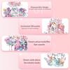 Flower Castle Building Blocks Set,Dream Castle On a Cloud Particle Construction Building Bricks Toy,Flowers Butterfly Star Castle Home Decoration