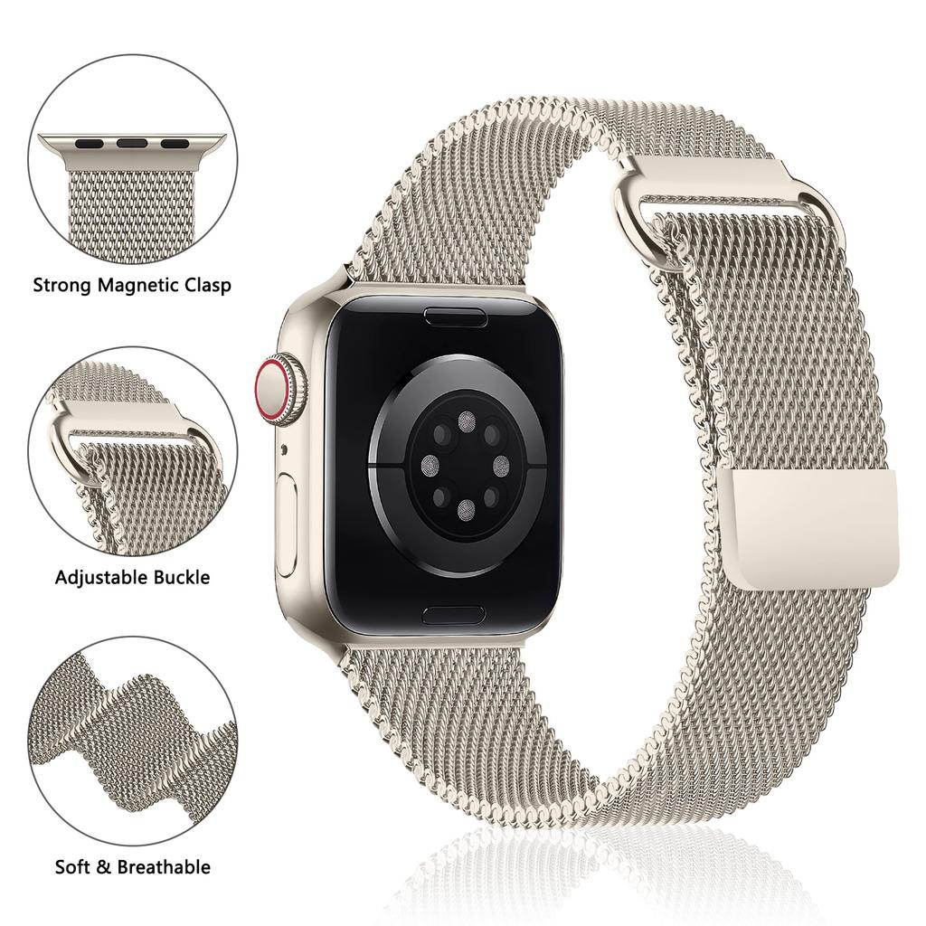 Magnetic Loop Strap For Apple Watch Band 44mm 40mm 45mm 41mm 49mm 42mm 38mm Correa Bracelet iWatch Series 3 5 6 Se 7 8 9 Ultra 2