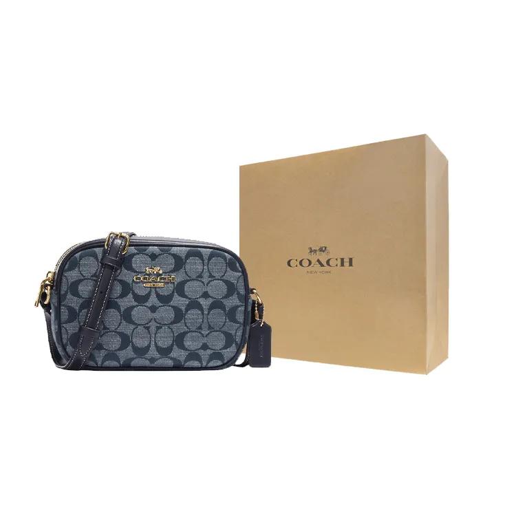 Coach Jamie Chambray Leather Shoulder Bag , Crossbody Bag Mini Women's Denim Blue (Unisex) Crossbody Bags CH840 IMDEI