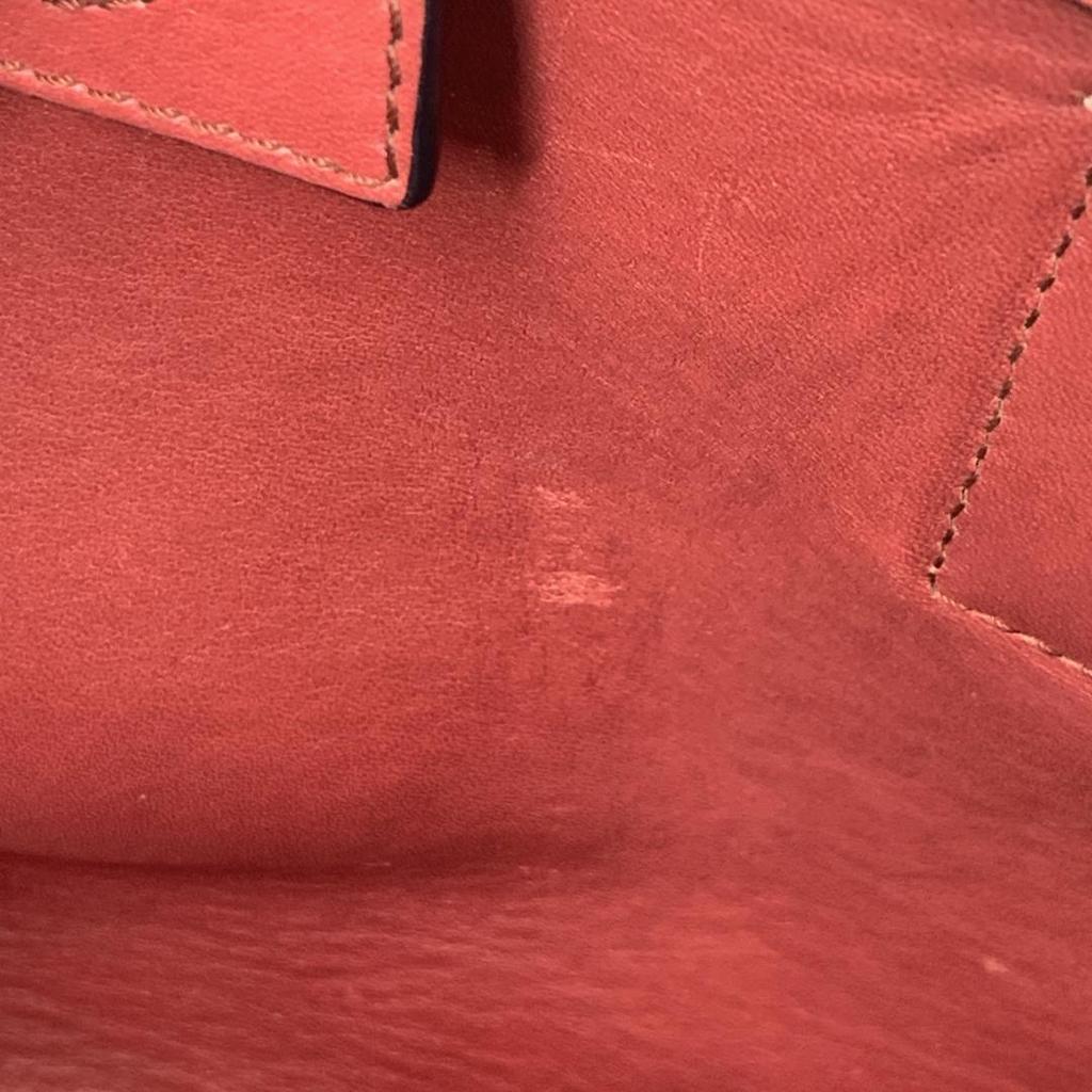 LOEWE T Shopper Anagram Tote Shoulder Crossbody Bag Leather Pink Beige A4 Size Compatible