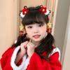 Flower Tassel Hanfu Wig Headband Chinese Style New Year Headdress  Children