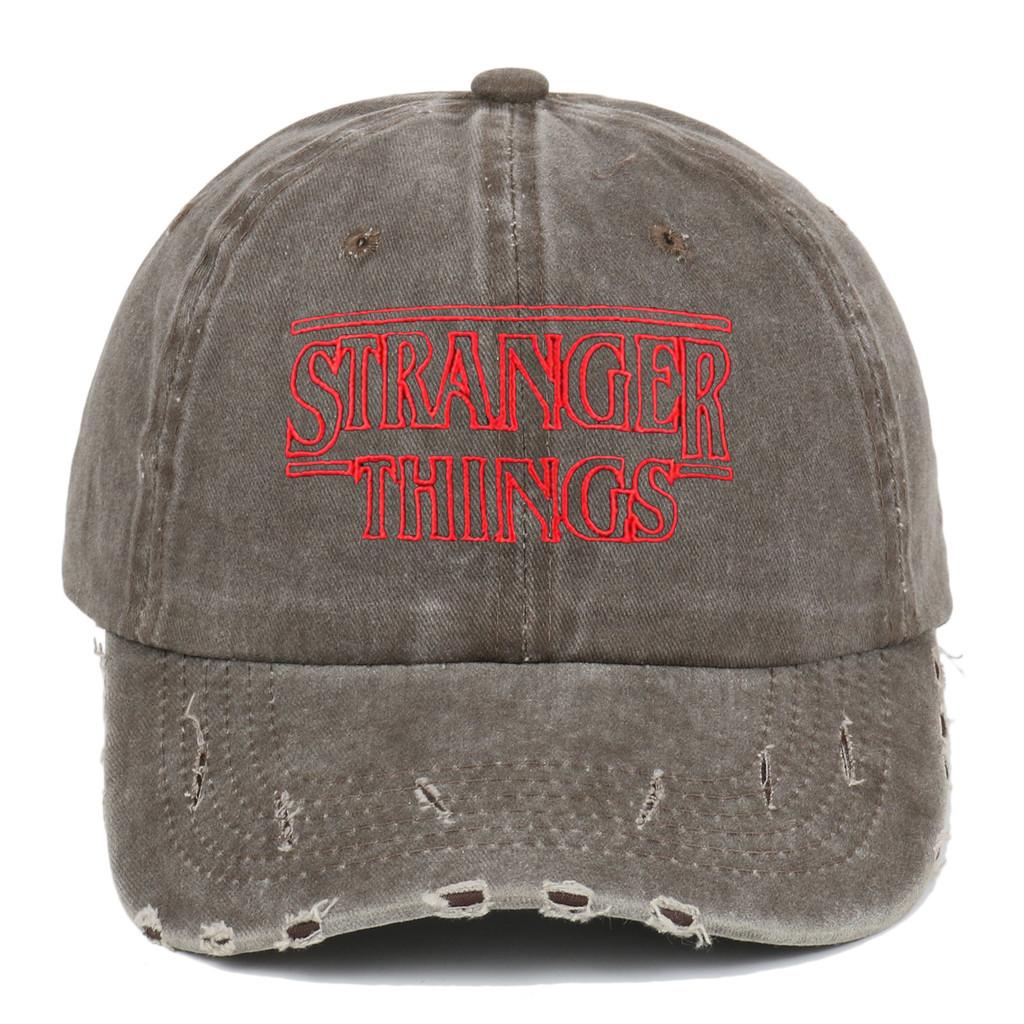 Stranger Things Embroidered Vintage Distressed Baseball Cap With Sun Protection For Fans