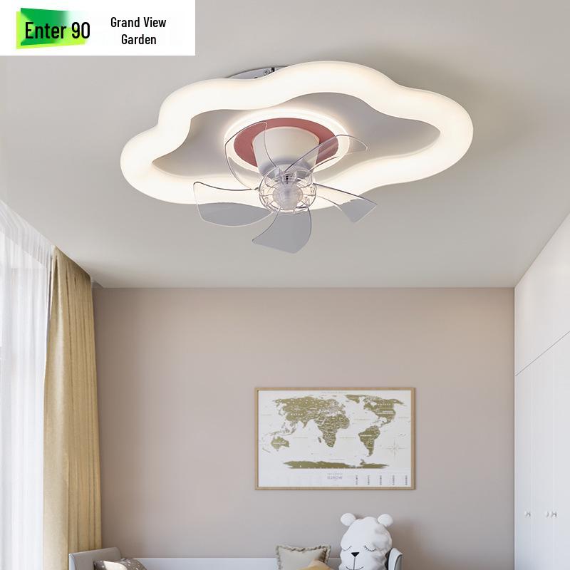 Nordic Minimalist LED Ceiling Fan Light for Master Bedroom