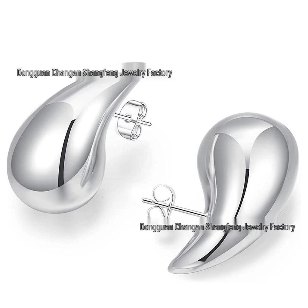 316L Stainless Steel Water Drop Earrings - Fashionable, Simple, Elegant, Versatile Women's Style.