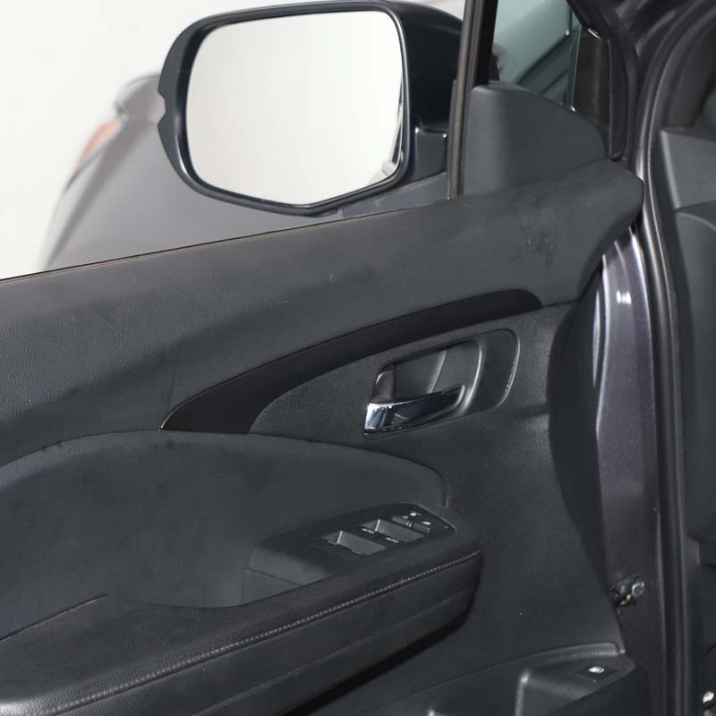 ABS Carbon fibre/Black For Honda Pilot 2015-2025 Car Inner Door Panel Decoration Strip Cover Trim Sticker Car Accessories
