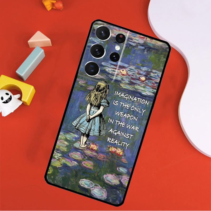 Claude Monet Garden Lotus Bridge Phone Case For Samsung Galaxy S25 Ultra S24 Ultra S9 S10 S20 S21 S22 S23 Plus S24 FE Cover