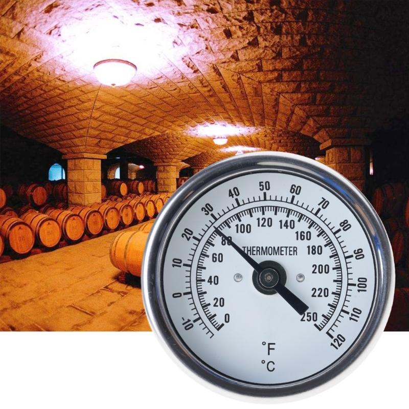 Celsius Roast Duck Roast Chicken Oven Bimetal Thermometer Oven Thermometer Water Distilling Temperature Gauge 1/2'' NPT