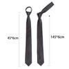 Black Colors Zipper Tie Handmade High Quality Necktie Skinny 6CM Men Ties for Man Women Jacquard Cravat Business Party Corbatas