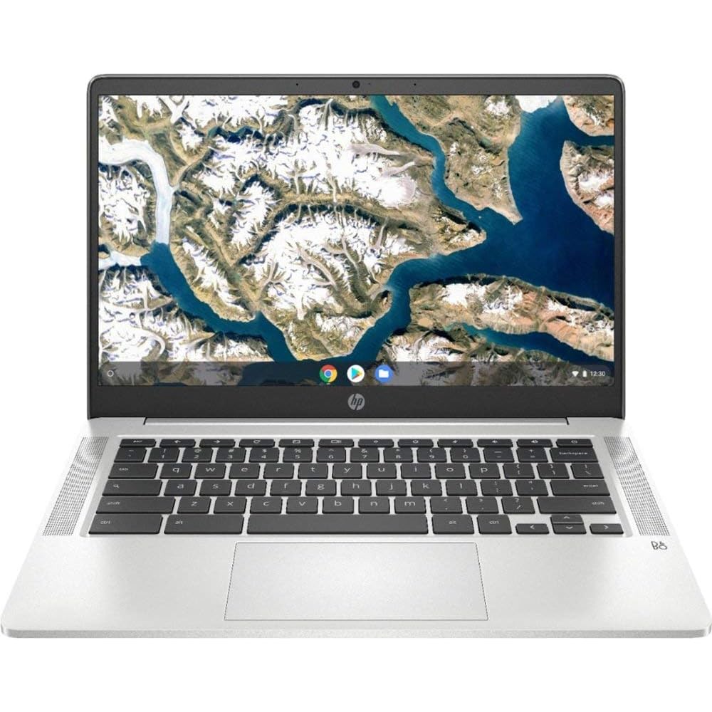 2020 HP High-Performance Chromebook 14-inch FHD 1929x1080 - Intel Celeron N4000 - 4GB Memory - 32GB eMMC - Natural Silver