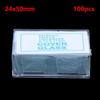 100Pcs Glass Microscope Slides Coverslips Glass Cover Slips  for Biological Specimen Preparation