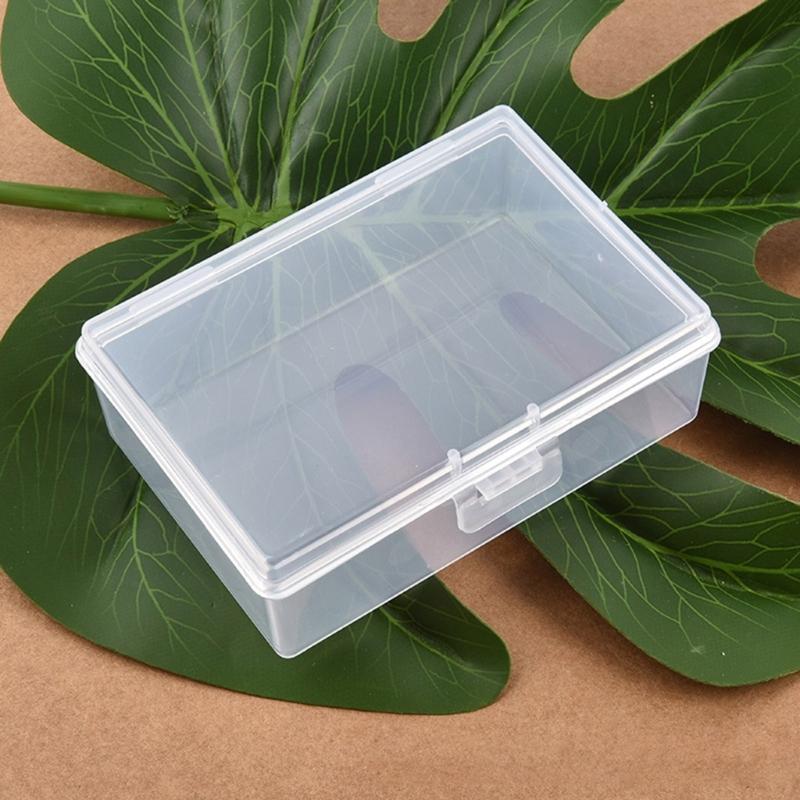 4Pcs Clear Plastic Card Holder Boxes Playing Game Card Storage Box Containers for Banks, Business, Game Easy to Use