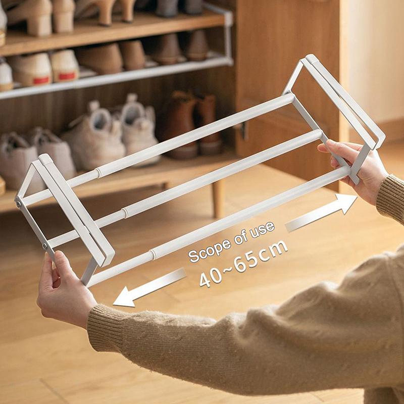 Simple Partition Shoe Tray Storage Household Retractable Under Hanging Layered Space-Saving Multi-Purpose Cabinet Class Shelves