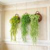 1Pcs Lvy Green Plants Artificial Leaf Stems Fake Plant For Garden Home Decoration Wedding Decor Desktop Prop DIY Flower Bouquet