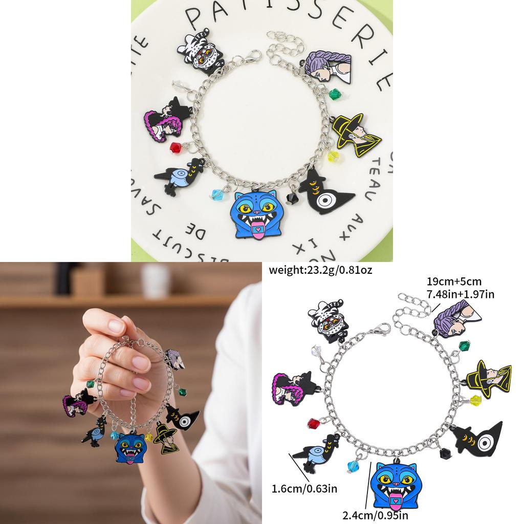 Huntr Kpop Cartoon Demon Slayer Bracelet Zinc Alloy For Women And Men Gift