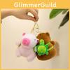Toy Plush Capybara Keychain Accessory Figure Animal Pendant Gift Decoration