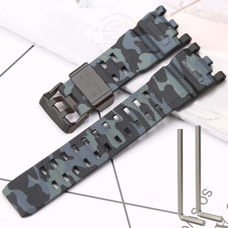 Resin Strap Suitable For Casio GWG-2000 GWG-2040 Men's TPU Sports Waterproof Watch Accessories Wristband Bracelet