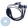 ABS 8 in 1 Walkie Talkie Connector Wire USB Write Frequency Line  Walkie Talkie Accessories