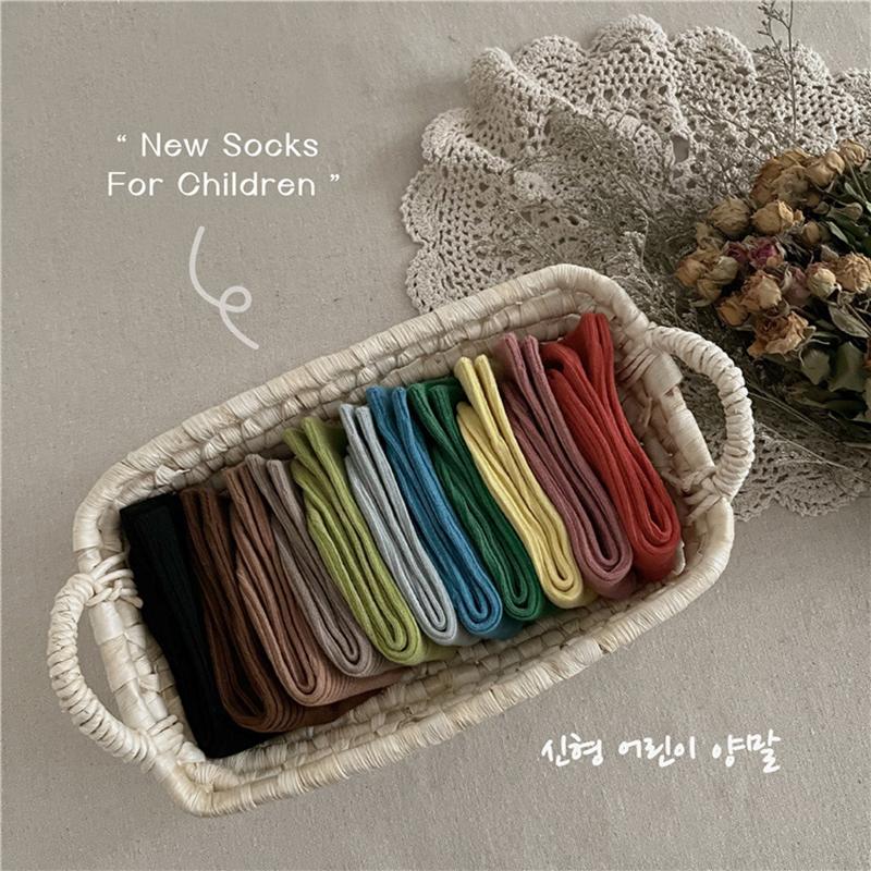 Kids Cotton Ribbed Ankle Socks Striped Casual Boat Socks For Boys Girls Age 1-10 Years Comfortable Breathable School Daily Wear