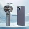 Portable Handheld Fan 120 Wind Speeds Mini Bladeless Hand Fan USB Rechargeable Highspeed Fans Camping Electric Fans Air Cooler
