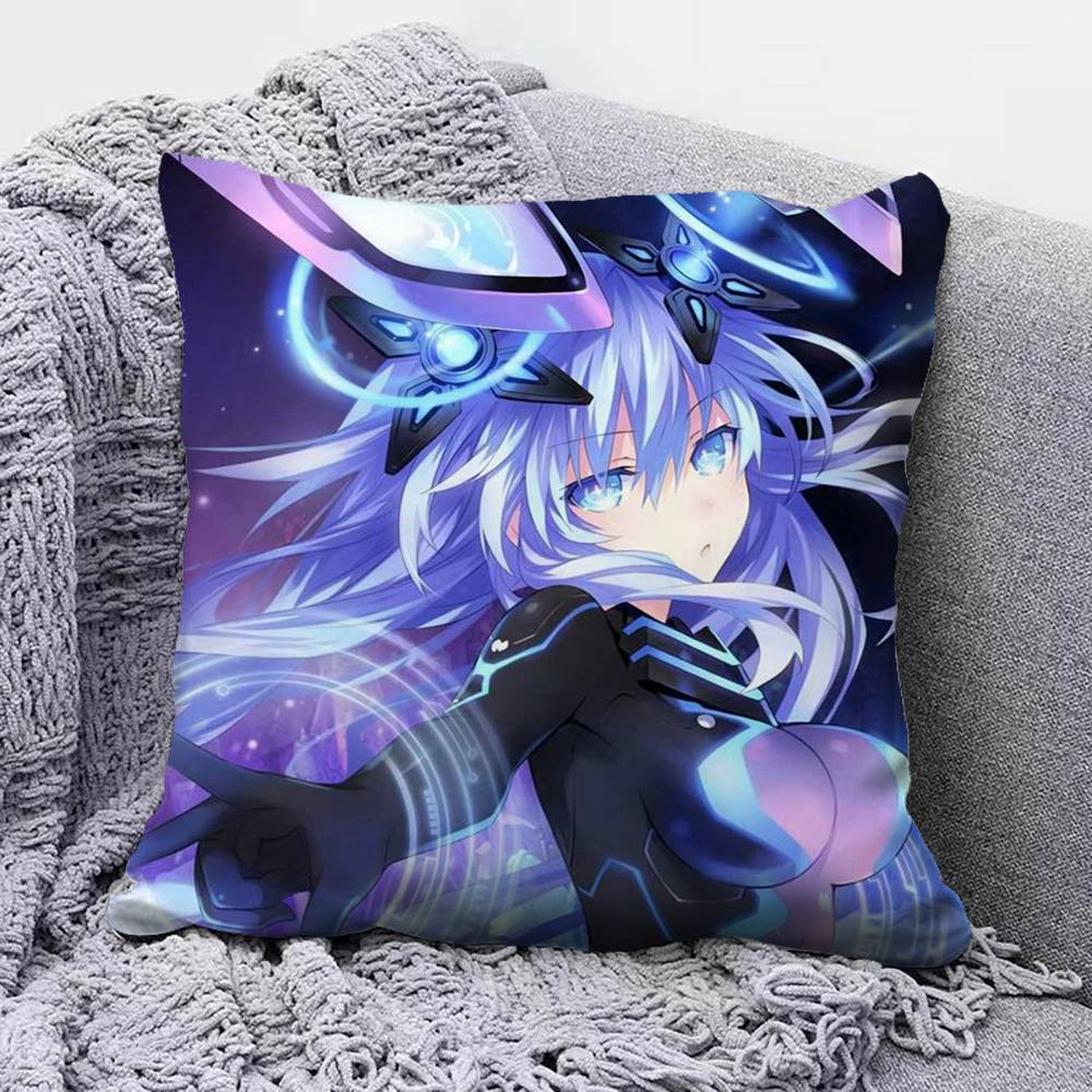 

Hyperdimension Neptune Game Anime Girl Pillow Covers Home Sofa Cushion Covers and Aecorative Custom 30X30cm