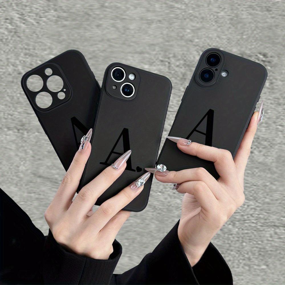 Fashion letter A pattern phone case suitable for iPhone 17 16 15 14 13 12 11 Pro/Max/Plus anti drop and shockproof back cover