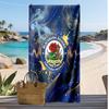 Telo Mare con Stampa Calcio Blackburn Rovers, Telo Grande Morbido Asciugatura Rapida per Spiaggia Campeggio Nuoto