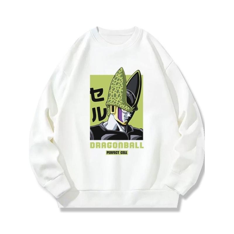 

Dragon Ball Fleece Lined Crew Neck Sweatshirt, Cotton-Bamboo Blend, Warm Winter Casual Layer S
