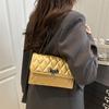 Sac à Bandoulière Carré Minimaliste Polyvalent Décontracté Mode Femme Chaîne Sac d'Aisselle